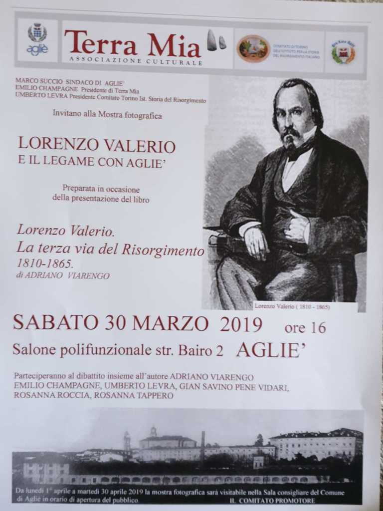 AGLIÈ - Una mostra fotografica e la presentazione della prima biografia in ricordo di Lorenzo Valerio