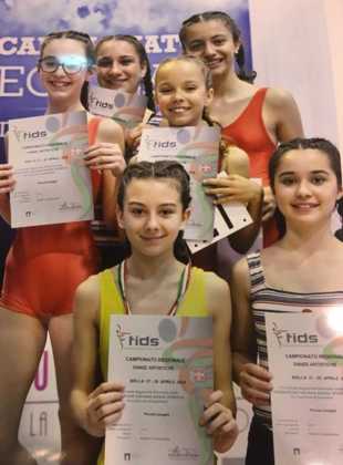 RIVAROLO CANAVESE New Dance Academy sei primi posti ai campionati regionali a Biella 2