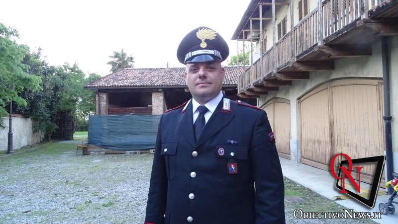 RIVARA – Il Maresciallo Capo Giovanni Conte alla guida della Stazione dei Carabinieri di Rivara