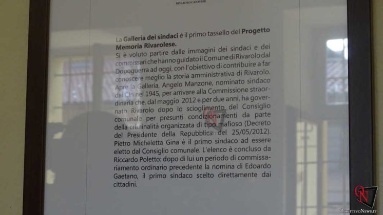 Rivarolo Canavese Inaugurazione Galleria dei Sindaci 9