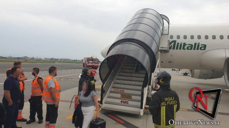 Caselle incendio cabina aereo 6