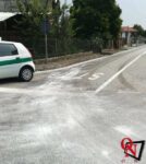 Ozegna liquido oleoso su strada 1