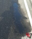 Ozegna liquido oleoso su strada 9