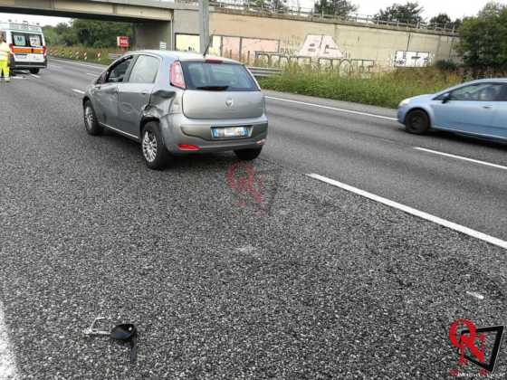 Collegno incidente auto moto tangenziale 3