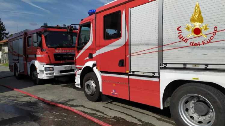 Verrua savoia incendio tetto 1