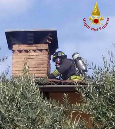 Verrua savoia incendio tetto 2