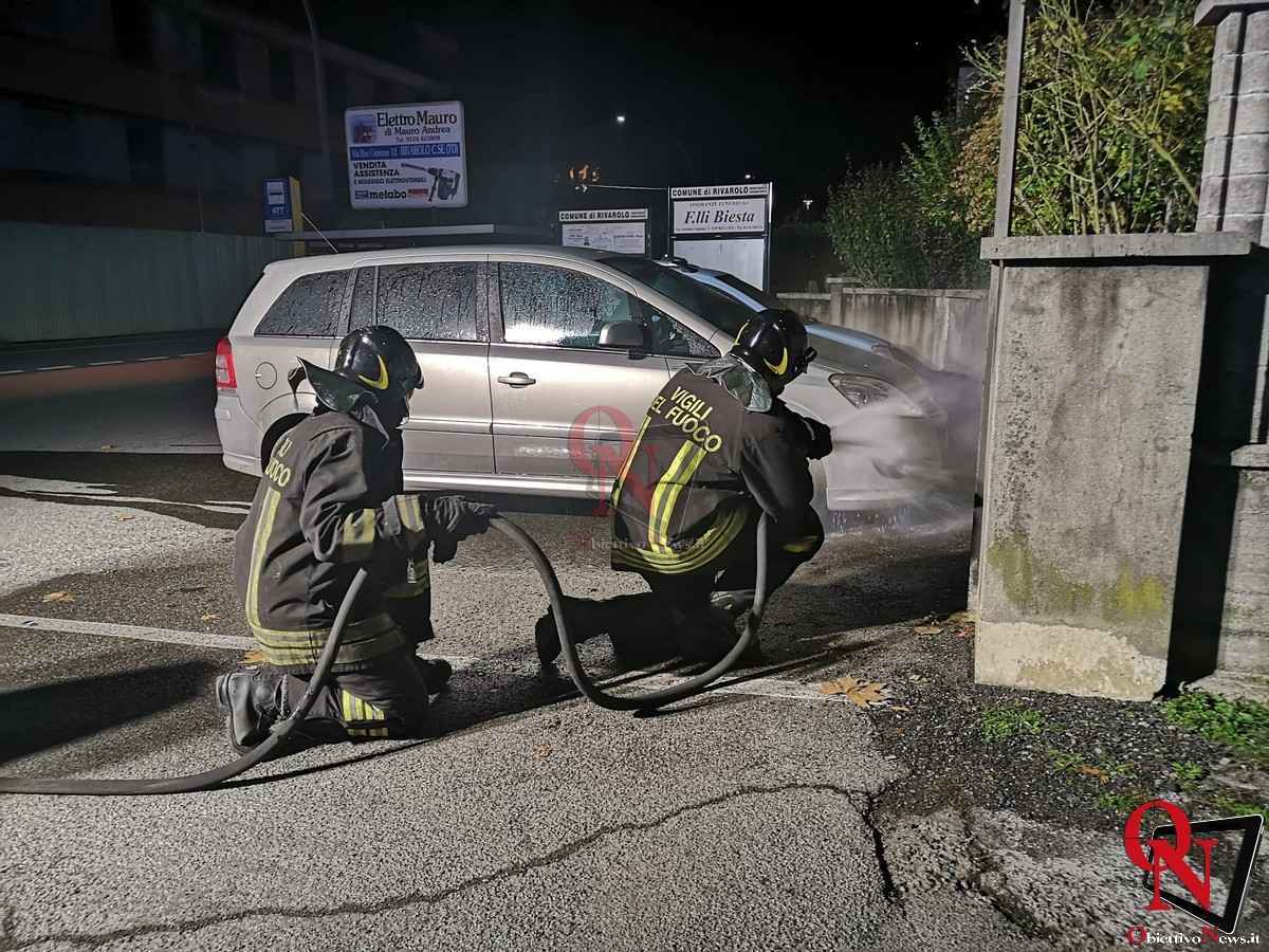 RIVAROLO CANAVESE – Principio di incendio auto in corso Torino (FOTO) - ObiettivoNews