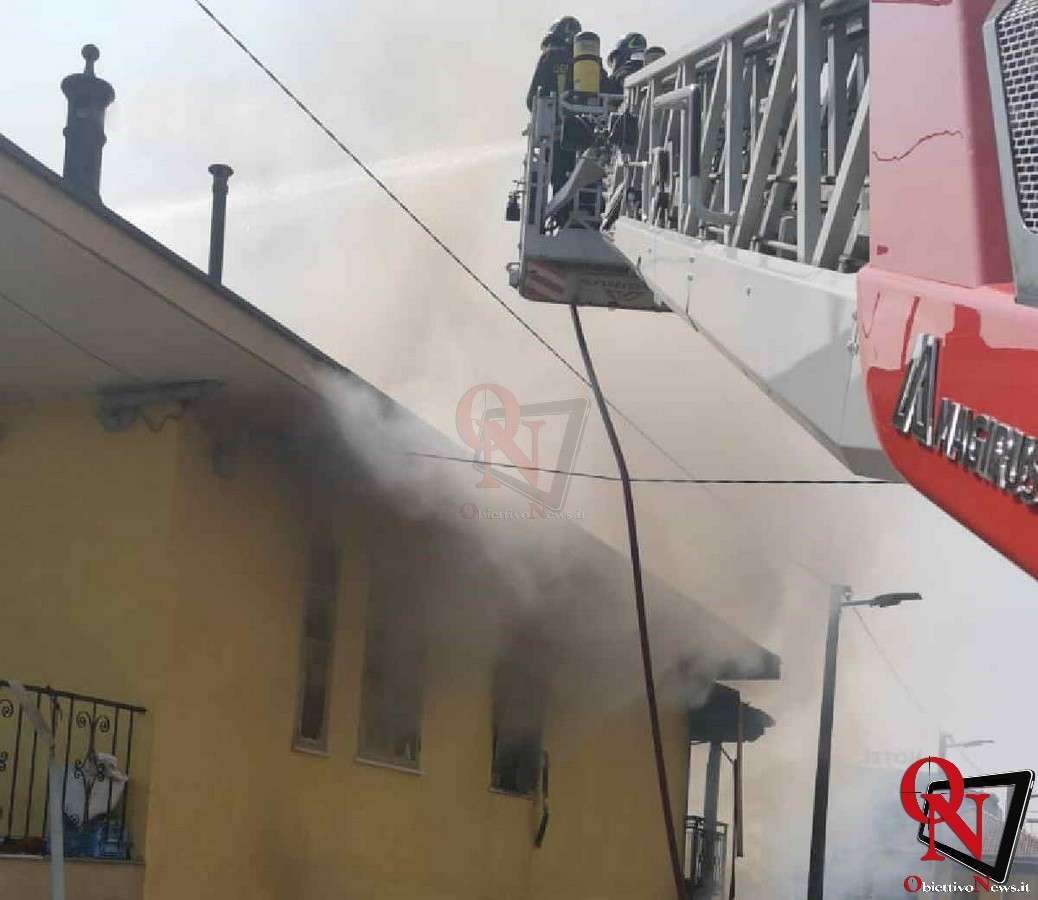 LEINI - Incendio abitazione in via Murialdo; deceduta una donna (FOTO)