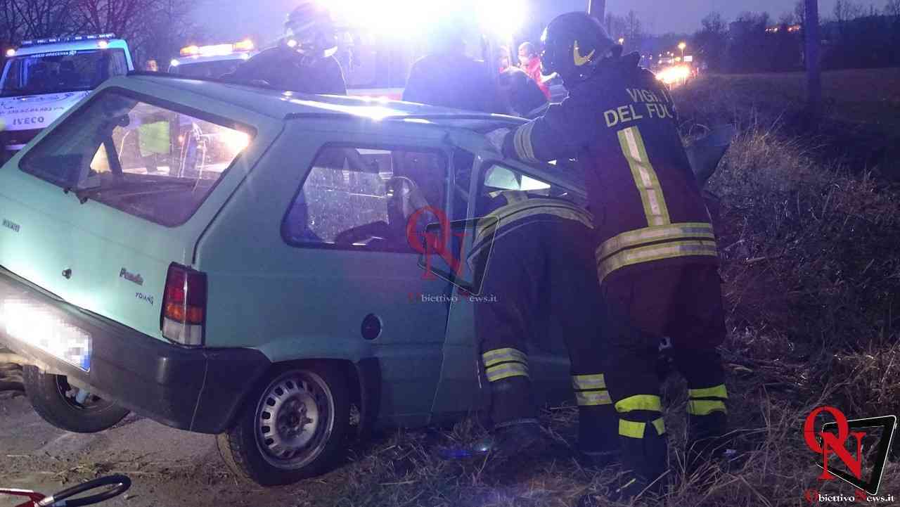 RIVAROLO /BOSCONERO - Auto si schianta contro il guardrail, un ferito (FOTO E VIDEO)