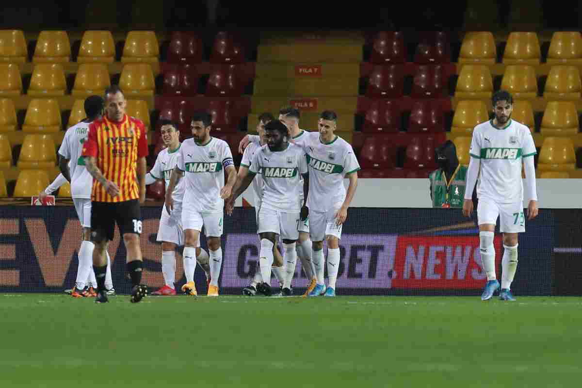 Il Sassuolo passa a Benevento, decide l’autogol di Barba