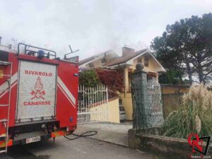 MONTALENGHE – Incendio in una mansarda, intervento dei Vigili del Fuoco