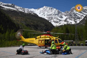 VERBANIA –  Macugnaga: alpinista precipita dalla parete del Monte Rosa, deceduto