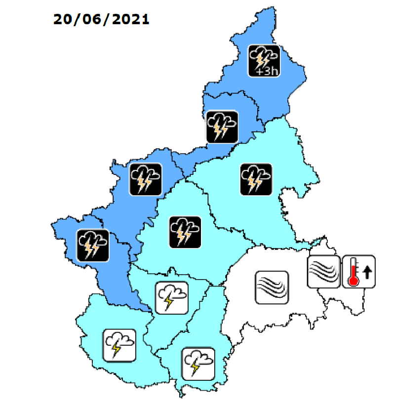 PIEMONTE – Previsti forti temporali in Canavese, Verbano e Biellese 1 PIEMONTE – Previsti forti temporali in Canavese, Verbano e Biellese