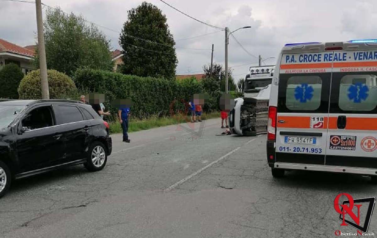 CIRIÈ – Tre auto coinvolte in un incidente in via San Pietro (FOTO)