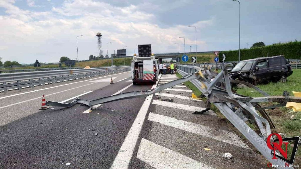 VOLPIANO – Incidente sull'autostrada A5; tre feriti di cui uno grave
