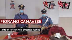 FIORANO CANAVESE – Tenta un furto in villa, arrestato 35enne (VIDEO)