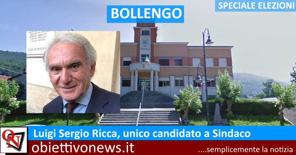 BOLLENGO – Elezioni: Luigi Sergio Ricca, unico candidato a Sindaco