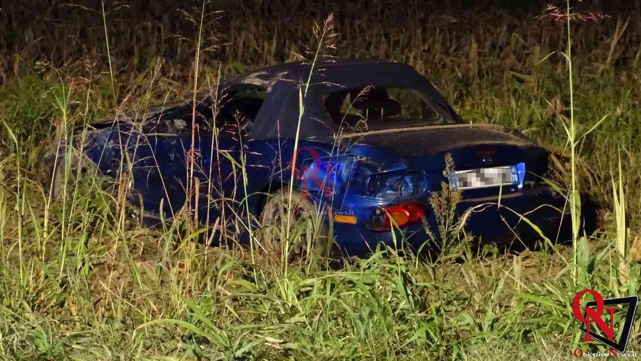 SAN BENIGNO CANAVESE Incidente in localita Vauda auto esce di strada 4