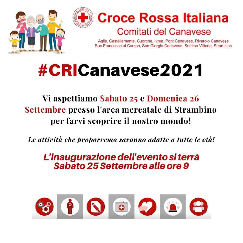 STRAMBINO – #CRICanavese2021, per scoprire le attività di Croce Rossa
