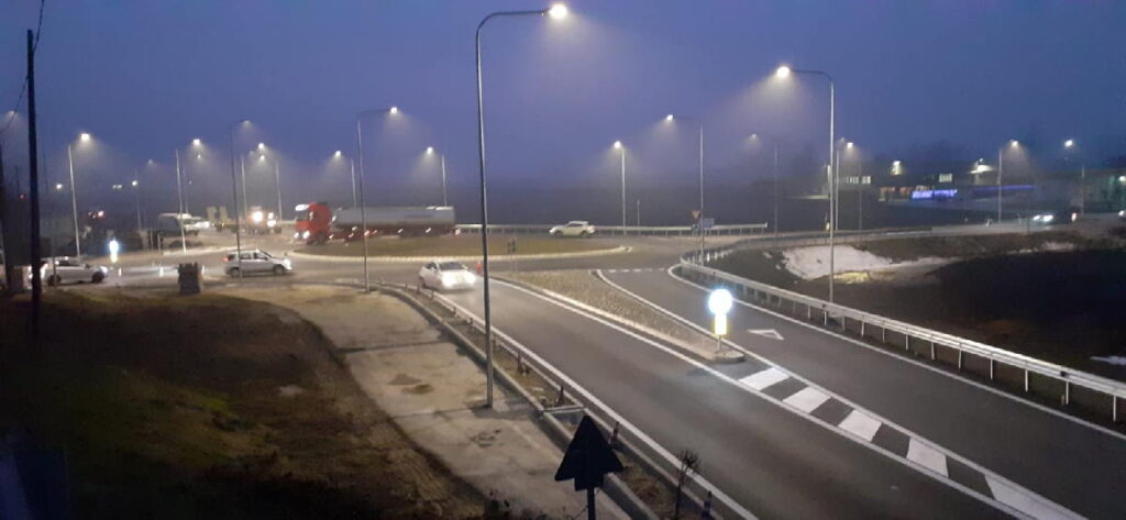 VESTIGNÈ – Terminati i lavori per la rotonda all'incrocio tra le Sp 56 e 78 1 VESTIGNÈ – Terminati i lavori per la rotonda all'incrocio tra le Sp 56 e 78