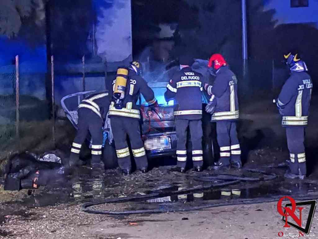 RIVAROLO CANAVESE – Corso Indipendenza: auto in fiamme (FOTO E VIDEO)