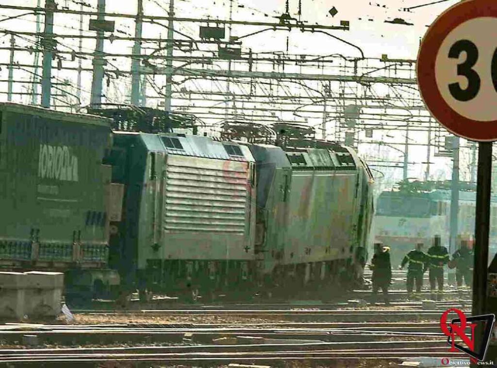ORBASSANO – Incidente ferroviario: scontro tra due treni merci