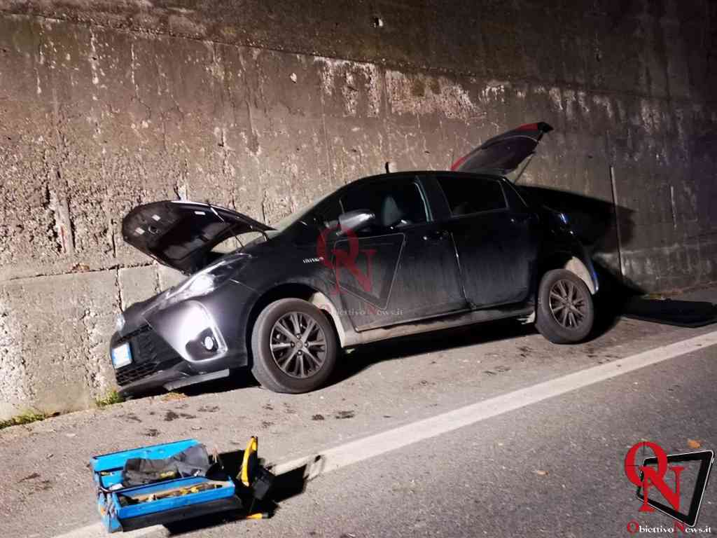STRAMBINELLO – Auto esce di strada sulla Pedemontana; conducente ferito (FOTO E VIDEO)