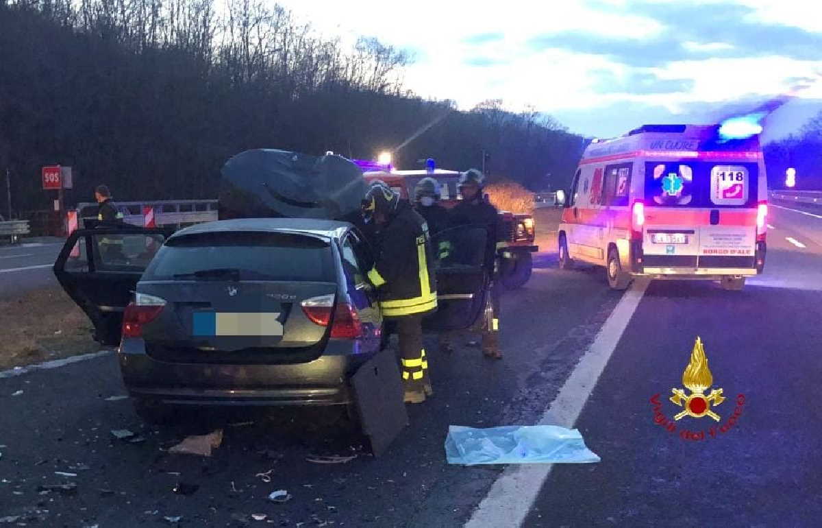 ALBIANO – A perdere la vita nell’incidente sulla bretella autostradale, una pensionata di Ivrea (FOTO)
