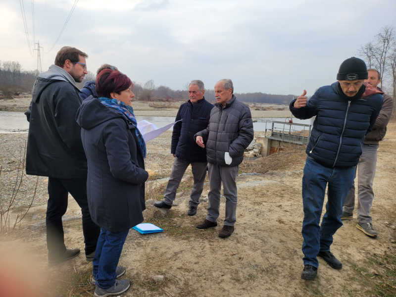 CHIVASSO - Dissesto idrogeologico: sopralluoghi Regione/Comune/Consorzio Irriguo ai torrenti Malone ed Orco 1 CHIVASSO - Dissesto idrogeologico: sopralluoghi Regione/Comune/Consorzio Irriguo ai torrenti Malone ed Orco