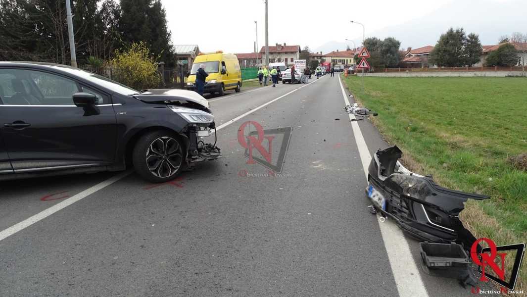 CASTELLAMONTE - Sp222: tre auto coinvolte in un incidente (FOTO E VIDEO)