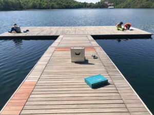 CHIAVERANO –  Ultimato il pontile del Lago Sirio