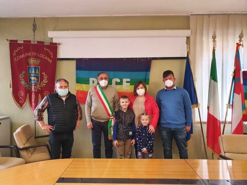 LOCANA - Accolta un famiglia di profughi dalla guerra in Ucraina