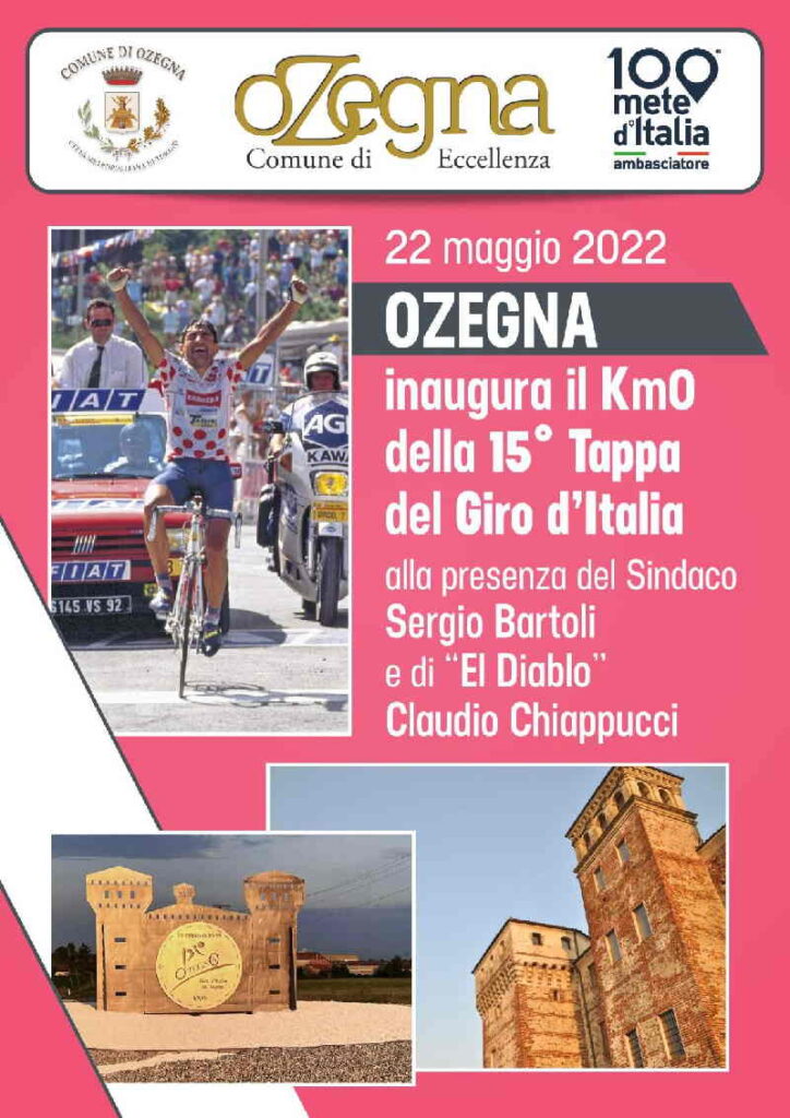 OZEGNA – Giro d’Italia: ospite d’eccezione al Km Zero “El Diablo” Claudio Chiappucci 1 OZEGNA – Giro d’Italia: ospite d’eccezione al Km Zero “El Diablo” Claudio Chiappucci