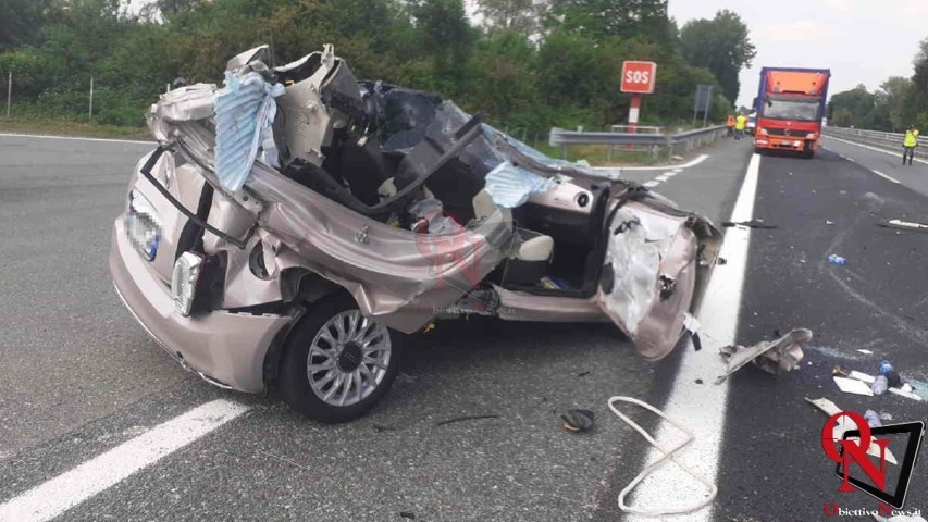 VOLPIANO – Incidente in autostrada, coinvolti due camion e due auto (FOTO)