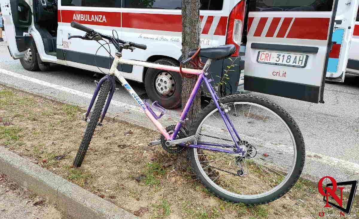 FAVRIA – Cade con la bici sulla Sp13Dir a causa di un tombino (della telefonia) in cattivo stato (FOTO)