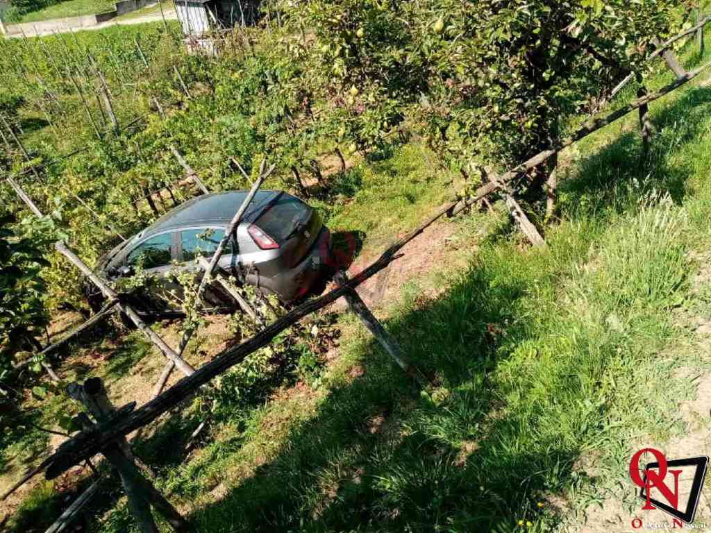 CUORGNÈ – Frazione Ronchi: auto esce di strada, ferita una donna (FOTO E VIDEO)