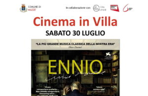 MAZZE’ – Sabato 30 luglio ultima serata di “Cinema in Villa” a Villa Occhetti