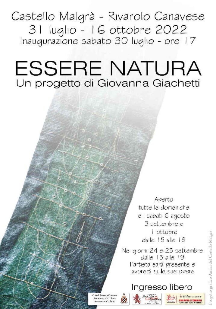 RIVAROLO CANAVESE – Al Castello Malgrà, “Essere Natura”: inaugurazione sabato 30 luglio 1 RIVAROLO CANAVESE – Al Castello Malgrà, “Essere Natura”: inaugurazione sabato 30 luglio
