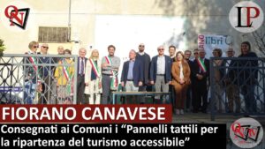 FIORANO CANAVESE – Consegnati agli Amministratori i Pannelli Tattili (FOTO E VIDEO)