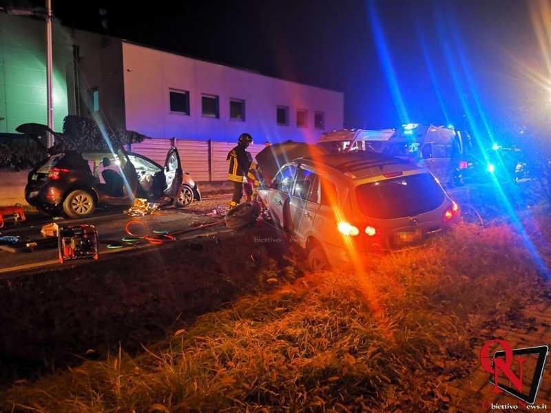 VALPERGA – Brutto incidente sulla Sp13 che conduce a Busano: coinvolte due vetture (FOTO E VIDEO)