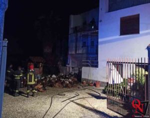 SAN MARTINO CANAVESE – Incendio canna fumaria in frazione Silva