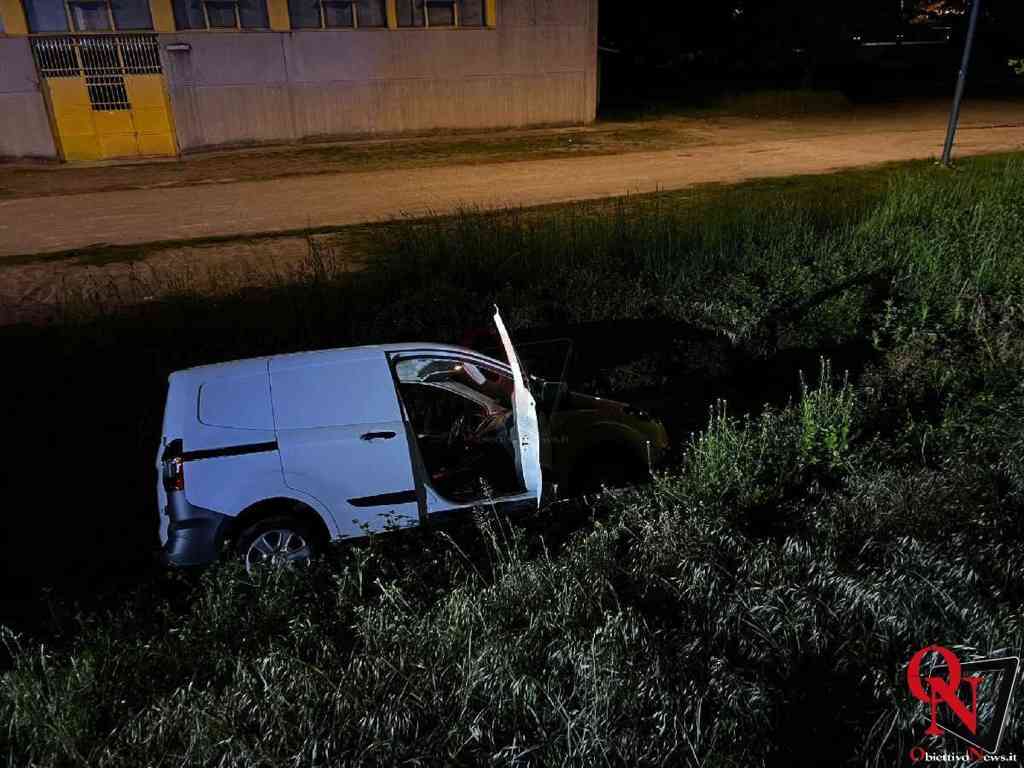 SALASSA / RIVAROLO – Sp460: due auto escono di strada e finiscono nel fosso (FOTO)