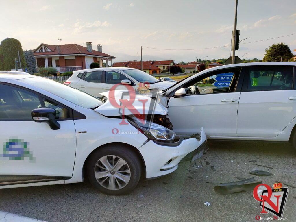 SAN GIORGIO CANAVESE - Incidente sulla Sp53: coinvolte tre auto; 4 i feriti (FOTO E VIDEO)