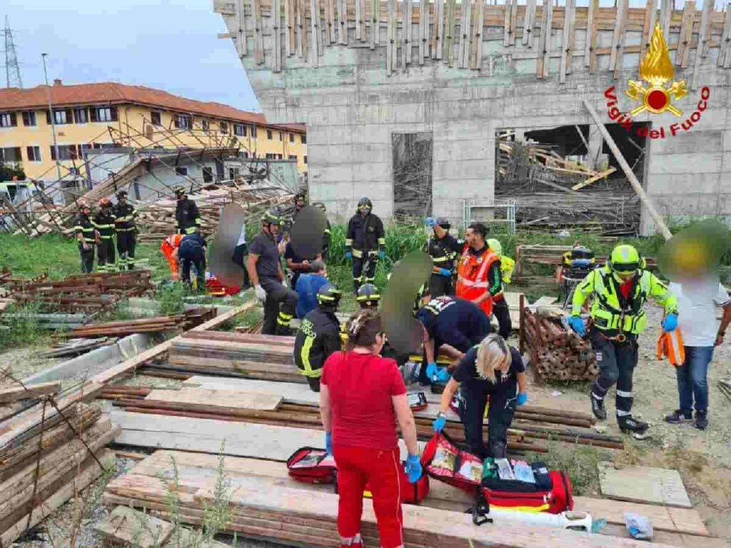 rivoli crollo impalcatura