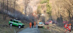 CASTELNUOVO NIGRA- Incendio in borgata Cicolelio: danni ingenti (FOTO)