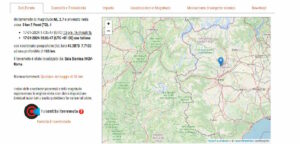 FRONT – Scossa di terremoto di magnitudo 2.7