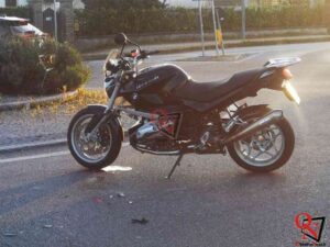 BOSCONERO – Scontro auto-moto sulla 460; ferito un centauro di Rivarolo Canavese(FOTO)