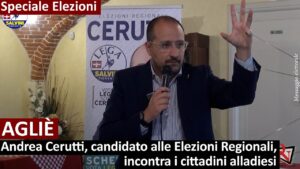 AGLIÈ – Elezioni: Andrea Cerutti (LEGA), candidato alle Elezioni Regionali, incontra i cittadini (VIDEO)