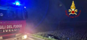 ASTI – Auto sulla strada per Antignano si ribalta nel campo lungo la carreggiata