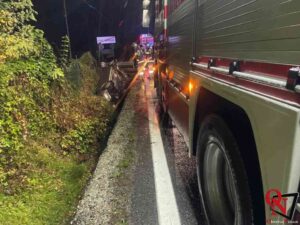 PONT CANAVESE – Doppio intervento dei Vigili del Fuoco: soccorso persona e auto ribaltata